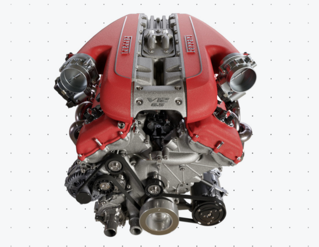 Ferrari 812 GTS Engine